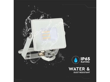 SKU 21427 VT-10-W V-TAC PRO Faro LED SMD Chip Samsung 10W Bianco 3000K IP65