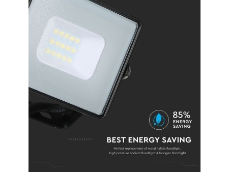 SKU 425 VT-10-B V-TAC PRO Faro LED SMD Chip Samsung 10W Nero 4000K IP65
