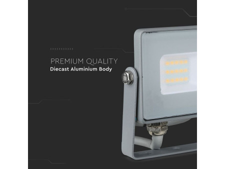 SKU 431 VT-10-G V-TAC PRO Faro LED SMD Chip Samsung 10W Grigio 4000K IP65
