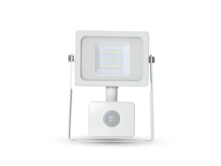 SKU 5786 VT-4911 V-TAC Faro LED SMD 10W con Sensore PIR Bianco 3000K IP44