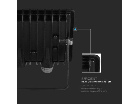 SKU 5942 VT-4011 V-TAC Faro LED SMD 10W E-Series Nero 6500K IP65
