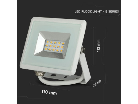 SKU 5944 VT-4011 V-TAC Faro LED SMD 10W E-Series Bianco 4000K IP65