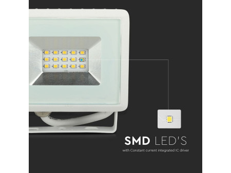 SKU 5944 VT-4011 V-TAC Faro LED SMD 10W E-Series Bianco 4000K IP65