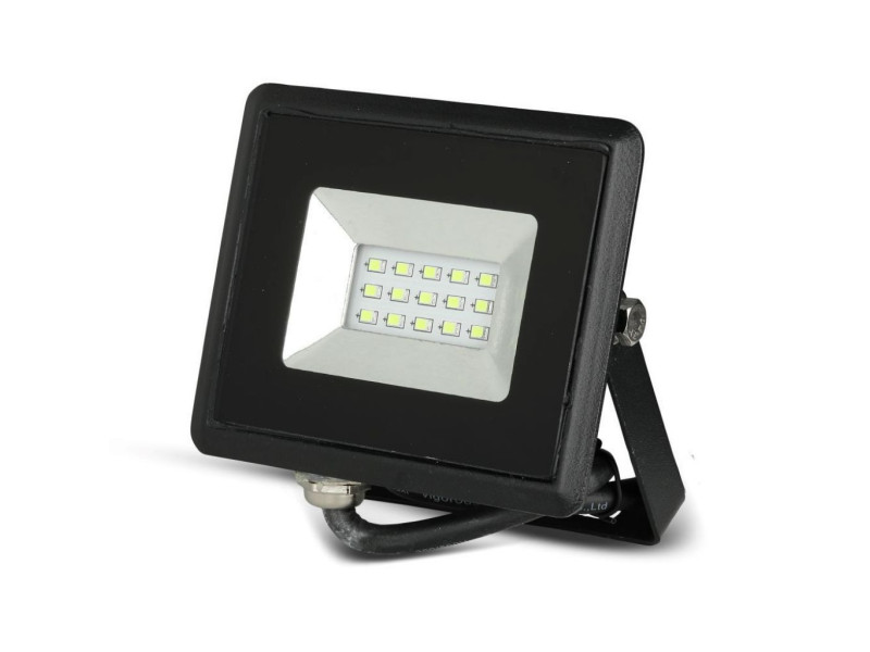 SKU 5988 VT-4011 V-TAC Faro LED SMD 10W E-Series Nero Luce Verde IP65
