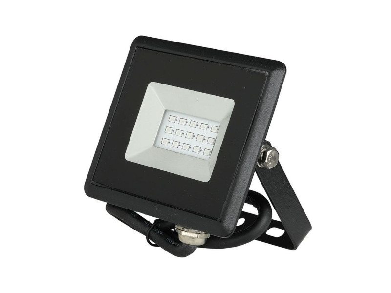 SKU 5990 VT-4011 V-TAC Faro LED SMD 10W E-Series Nero Luce Blu IP65