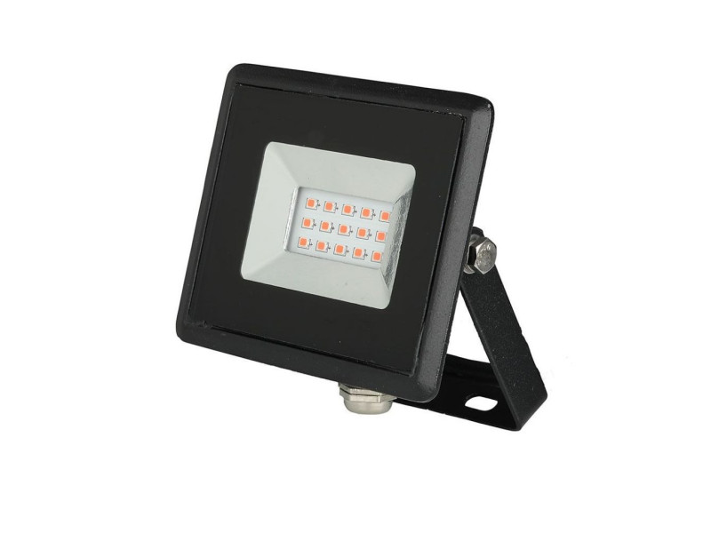 SKU 5989 VT-4011 V-TAC Faro LED SMD 10W E-Series Nero Luce Rosso IP65