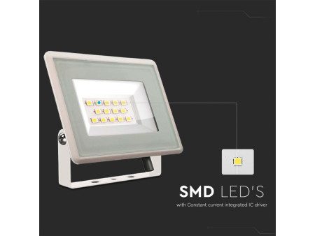 SKU 6731 VT-4914-W V-TAC Faro LED SMD 10W F-Series Driver Integrato Bianco 4000K IP65