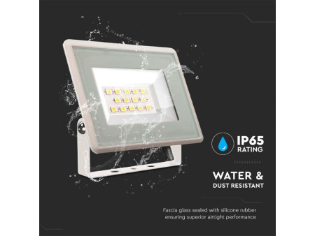 SKU 6731 VT-4914-W V-TAC Faro LED SMD 10W F-Series Driver Integrato Bianco 4000K IP65