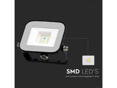 SKU 9898 VT-44010 V-TAC PRO Faro LED SMD Chip Samsung 10W PRO-S Grigio 3000K IP65