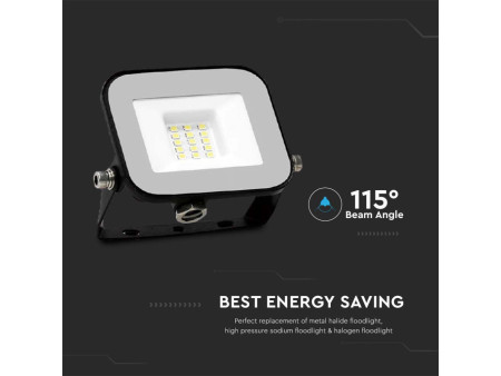 SKU 9899 VT-44010 V-TAC PRO Faro LED SMD Chip Samsung 10W PRO-S Grigio 4000K IP65