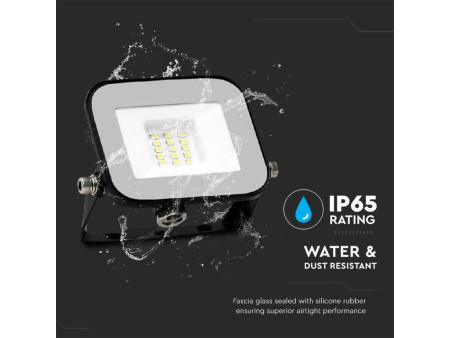 SKU 9899 VT-44010 V-TAC PRO Faro LED SMD Chip Samsung 10W PRO-S Grigio 4000K IP65