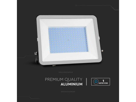 SKU 10027 VT-44206 V-TAC PRO Faro LED SMD Chip Samsung 200W Nero 4000K IP65