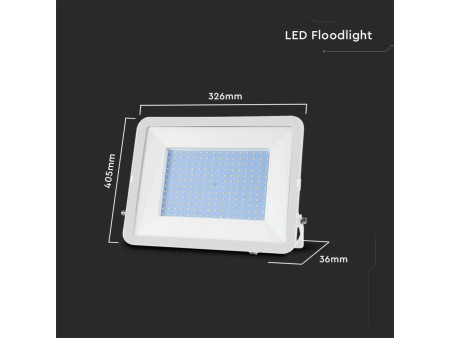 SKU 10029 VT-44206 V-TAC PRO Faro LED SMD Chip Samsung 200W Bianco 4000K IP65