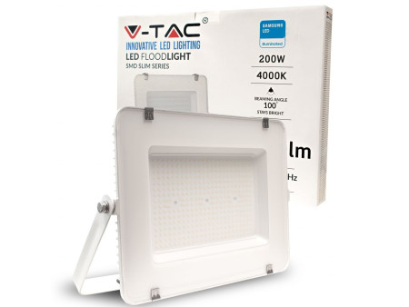 SKU 21787 VT-206-W V-TAC PRO Faro LED SMD Chip Samsung 200W 120LM/W Bianco 4000K