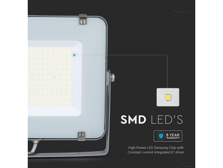 SKU 21789 VT-206-G V-TAC PRO Faro LED SMD Chip Samsung 200W Grigio 4000K