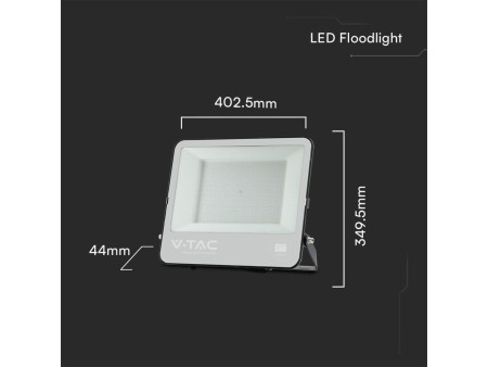 SKU 23444 VT-44204 V-TAC PRO Faro LED SMD Chip Samsung 200W Cavo 1m Nero 6500K IP65