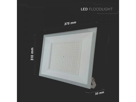 SKU 23978 VT-44208 V-TAC Faro LED SMD 200W Slim E-Series con Driver Integrato Bianco 6500K IP65