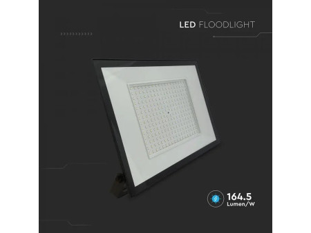 SKU 23976 VT-44208 V-TAC Faro LED SMD 200W Slim E-Series con Driver Integrato Nero 4000K IP65