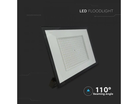 SKU 23977 VT-44208 V-TAC Faro LED SMD 200W Slim E-Series con Driver Integrato Nero 6500K IP65