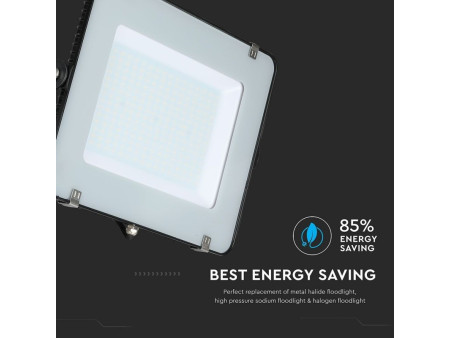 SKU 419 VT-200-B V-TAC PRO Faro LED SMD Chip Samsung 200W Nero 6400K IP65