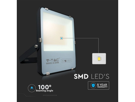 SKU 5923 VT-49261 V-TAC Faro LED SMD 200W 160LM/W Nero 6400K IP65