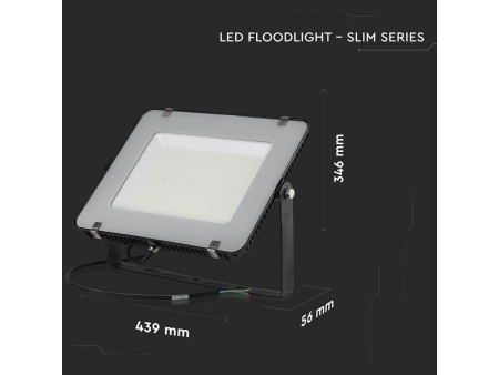 SKU 779 VT-206-B V-TAC PRO Faro LED SMD Chip Samsung 200W 120LM/W Nero 6400K IP65