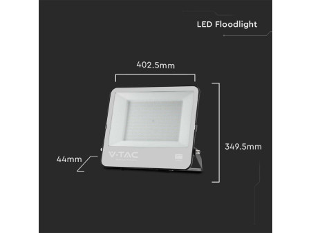 SKU 9897 VT-44205 V-TAC PRO Faro LED SMD 200W 185LM/W Nero 6500K IP65