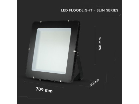 SKU 21969 VT-1055-N V-TAC PRO Faro LED SMD Chip Samsung 1000W 120LM/W Nero 6400K IP65