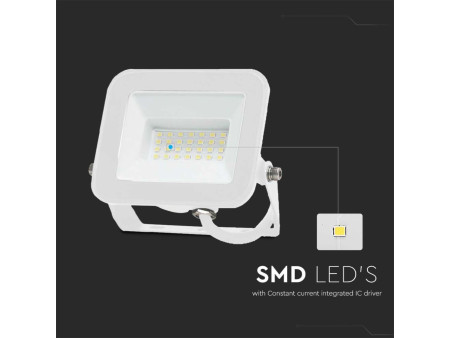 SKU 10019 VT-44020 V-TAC PRO Faro LED SMD Chip Samsung 20W Bianco 6500K IP65