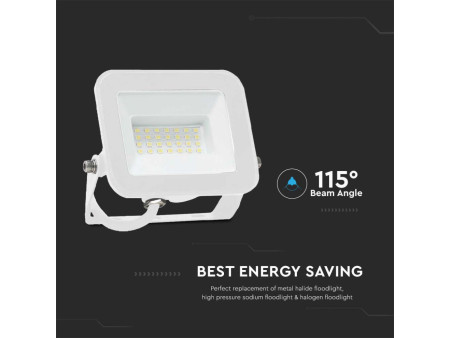 SKU 10019 VT-44020 V-TAC PRO Faro LED SMD Chip Samsung 20W Bianco 6500K IP65