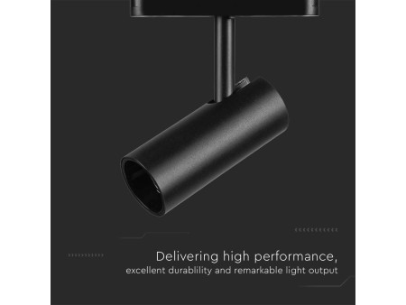 SKU 10254 VT-4221 V-TAC Faretto LED da Binario Magnetico 20W Colore Nero 4000K IP20 CRI90