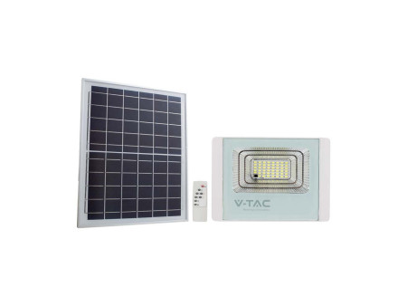 SKU 10408 VT-60W V-TAC Faro LED Solare 20W con Telecomando Bianco 4000K