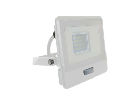 SKU 20296 VT-128S-1 V-TAC PRO Faro LED SMD Chip Samsung 20W con Sensore PIR Cavo 1m Bianco 4000K IP65