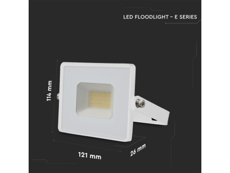SKU 215949 VT-4021-W V-TAC Faro LED SMD 20W E-Series G2 Bianco 3000K IP65