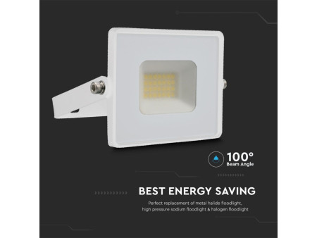 SKU 215951 VT-4021W V-TAC Faro LED SMD 20W E-Series G2 Bianco 6500K IP65