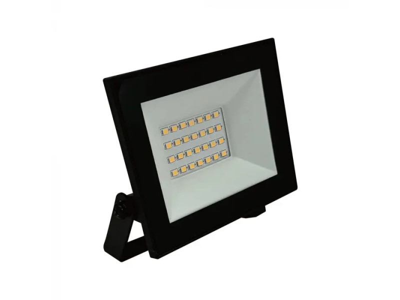 SKU 23986 VT-44022 V-TAC Faro LED SMD 20W Slim E-Series con Driver Integrato Nero 6500K IP65