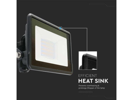 SKU 3025 VT-5182 V-TAC Faro LED 20W Compatibile con Google Home e Amazon Alexa Tramite App V-Tac Smart RGB + 3000K + 6500K