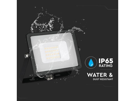 SKU 441 VT-20-B V-TAC PRO Faro LED SMD Chip Samsung 20W Nero 6400K IP65