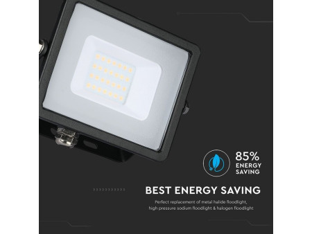 SKU 440 VT-20-B V-TAC PRO Faro LED SMD Chip Samsung 20W Nero 4000K IP65