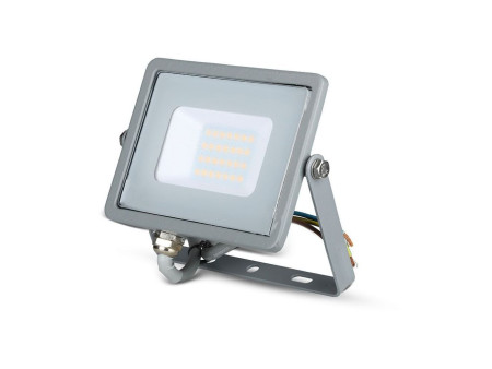 SKU 445 VT-20-G V-TAC PRO Faro LED SMD Chip Samsung 20W Grigio 3000K IP65