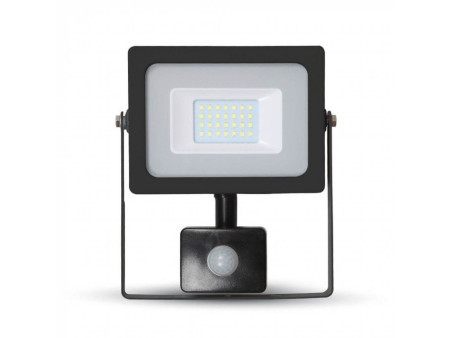 SKU 5382 VT-4720 PIR V-TAC Faro LED SMD 20W con Sensore di Movimento 3000K IP44