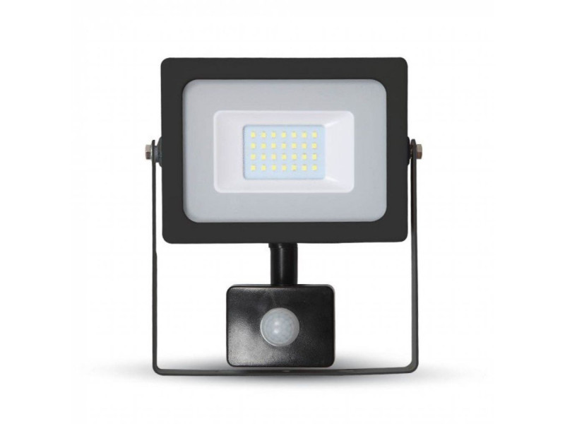 SKU 5382 VT-4720 PIR V-TAC Faro LED SMD 20W con Sensore di Movimento 3000K IP44