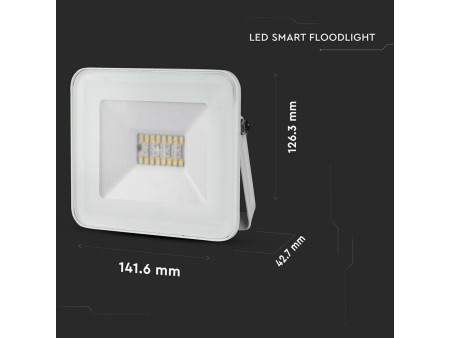 SKU 5984 VT-5020 V-TAC Faro LED Smart SMD 20W RGB+CCT controllo Bluetooth tramite App Bianco IP65