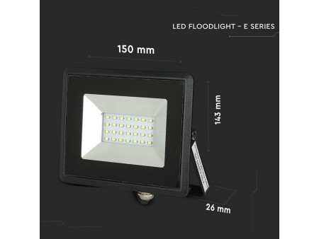 SKU 5991 VT-4021-G V-TAC Faro LED SMD 20W E-Series Verde IP65