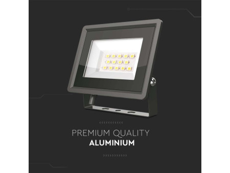 SKU 6739 VT-4924-B V-TAC Faro LED SMD 20W F-Series con Driver IC Integrato Nero 6500K IP65