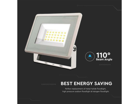 SKU 6741 VT-4924-W V-TAC Faro LED SMD 20W F-Series con Driver IC Integrato Bianco 4000K IP65