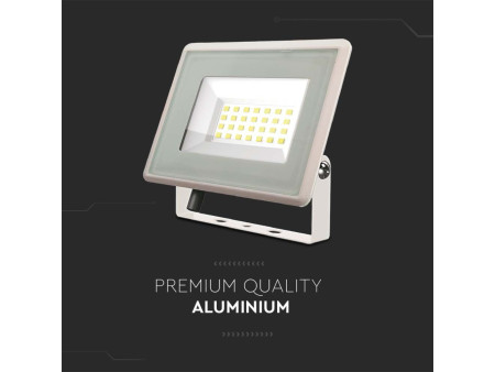 SKU 6740 VT-4924-W V-TAC Faro LED SMD 20W F-Series con Driver IC Integrato Bianco 3000K IP65