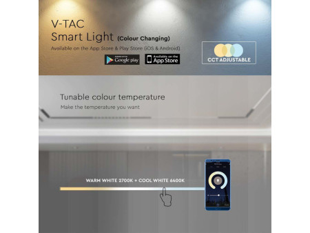 SKU 6885 VT-3621 V-TAC Faretto LED Binario Magnetico Regolabile 20W 48V Nero per Google Home e Alexa 3in1