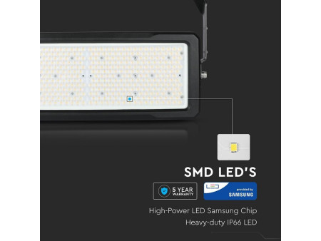 SKU 501 VT-252D  V-TAC PRO Faro LED SMD Chip Samsung 250W Driver MeanWell 60° 6000K Dimmerabile IP65