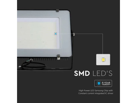 SKU 21791 VT-306-B V-TAC PRO Faro LED SMD Chip Samsung 300W 115LM/W Nero 4000K IP65